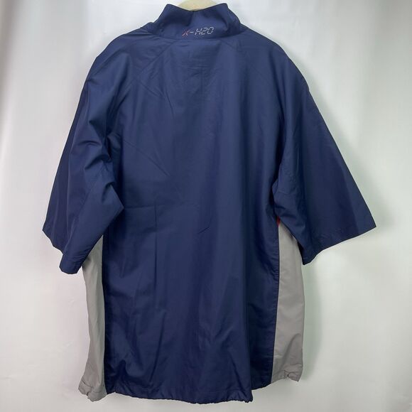 Bobby Jones X-H2O Golf Pullover Jacket Men’s Medium Navy Quarter Zip Waterproof - Picture 6 of 7